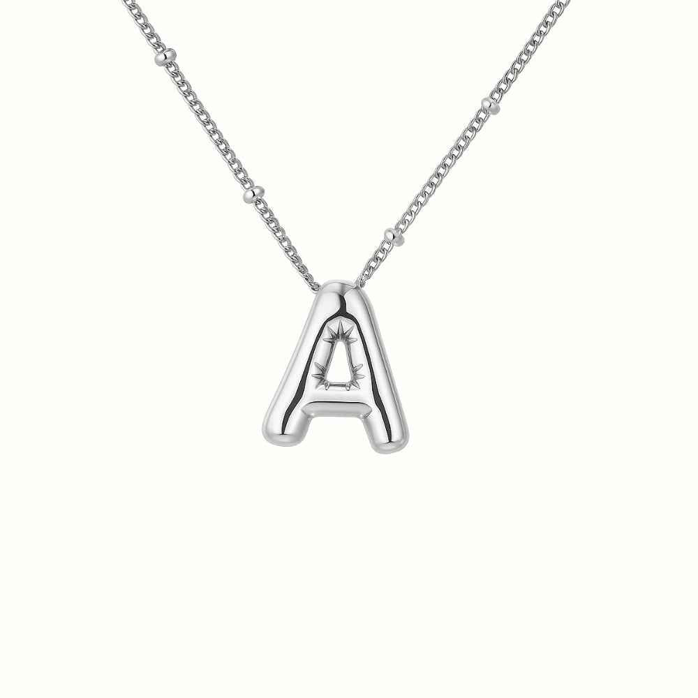 BUBBLE Bokstavshalsband 18K